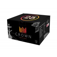 Уголь кокосовый Crown 25мм 72 уголька Уголь кокосовый Crown 25мм 72 уголька
