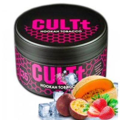 Тютюн CULTt C35 Passion fruit, cantaloupe, strawberry, ice (Маракуя, Диня, Полуниця, Лід)