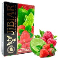 Тютюн Jibiar 50 gr Lime strawberry raspberry (Лайм, Полуниця, Малина)