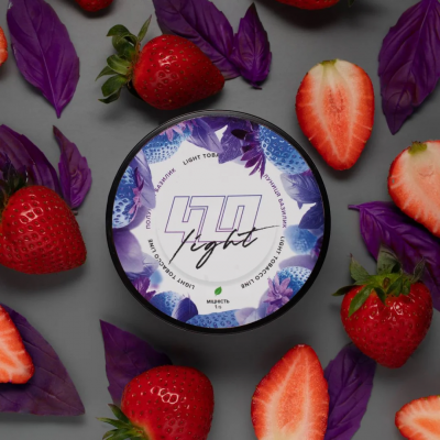 Табак 420 Light Айс Клубника Базилик 250 г