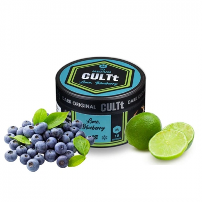Табак CULTt М10 Lime Blueberry Ice  (Лайм, Черника, Лёд)