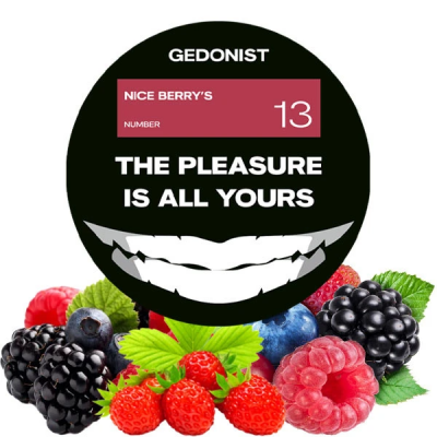 Тютюн Gedonist №13 Nice Berry's (Найс Берріс) 100 г