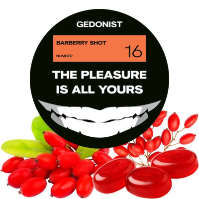 Тютюн Gedonist №16 Barberry Shot (Барберрі Шот) 100 г