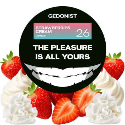 Тютюн Gedonist №26 Strawberries Cream (Строуберріс Крем) 200 г