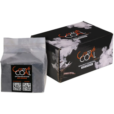 Вугілля (горіхове) Crazzy coal 1 кг. Вугілля (горіхове) Crazzy coal 1 кг.